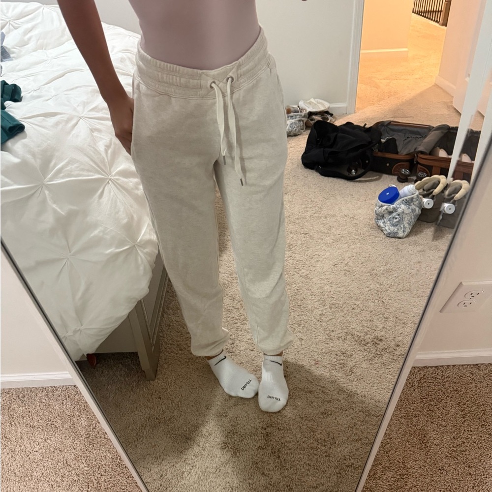 Aerie Cream Sweats